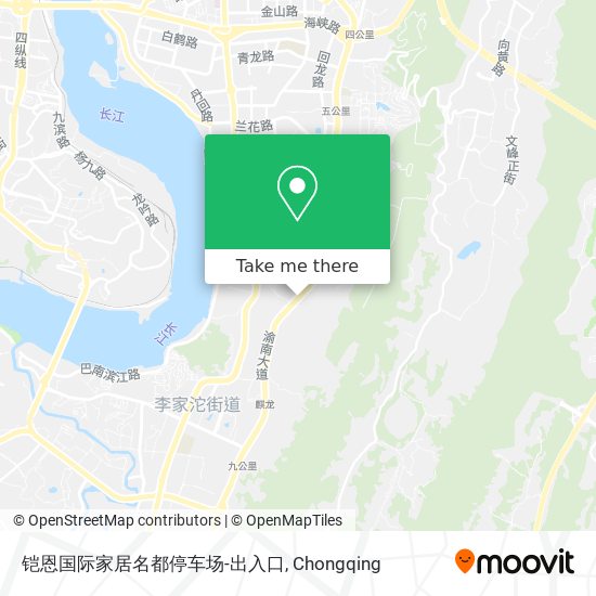 铠恩国际家居名都停车场-出入口 map