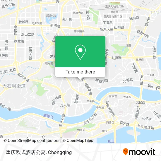 重庆欧式酒店公寓 map