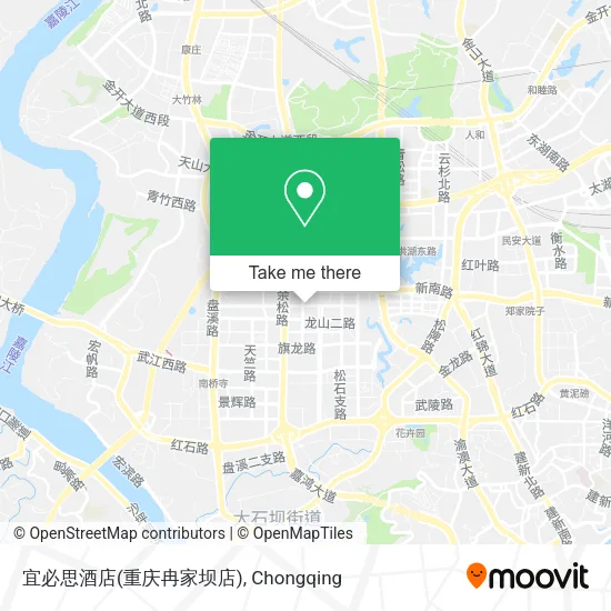宜必思酒店(重庆冉家坝店) map