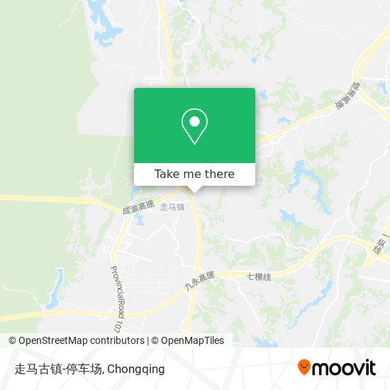 走马古镇-停车场 map