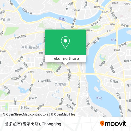 誉多超市(袁家岗店) map