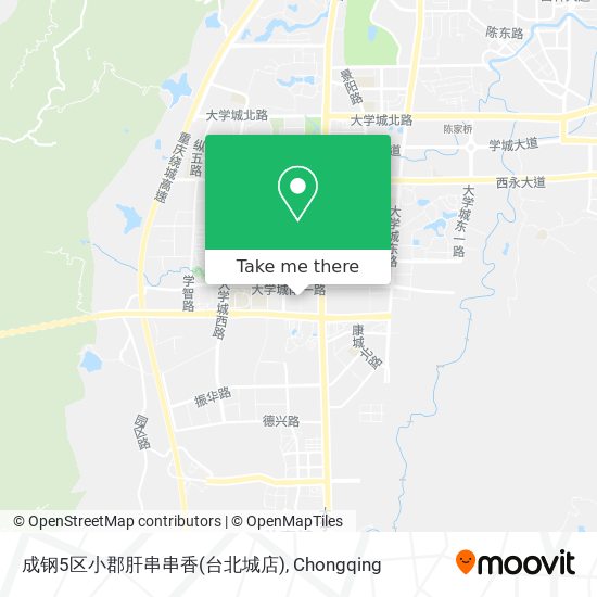 成钢5区小郡肝串串香(台北城店) map