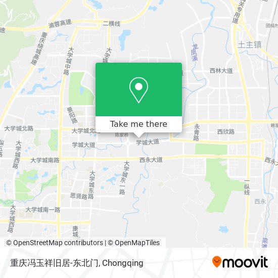 重庆冯玉祥旧居-东北门 map