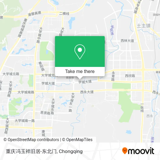 重庆冯玉祥旧居-东北门 map