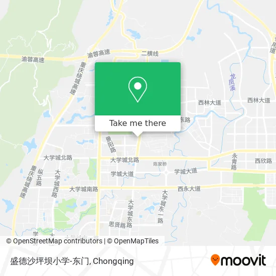 盛德沙坪坝小学-东门 map