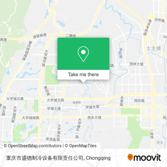 重庆市盛德制冷设备有限责任公司 map
