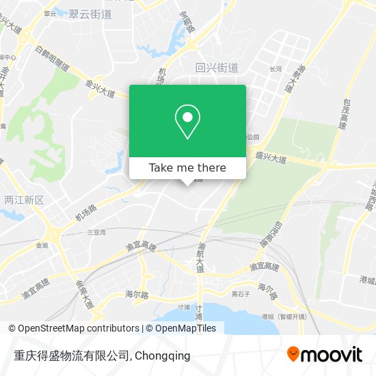 重庆得盛物流有限公司 map