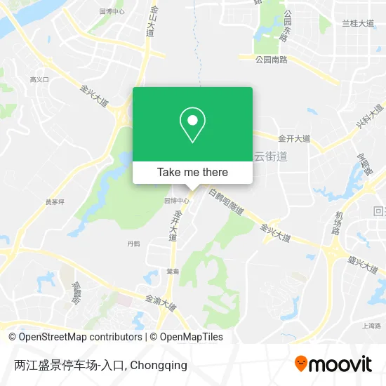 两江盛景停车场-入口 map