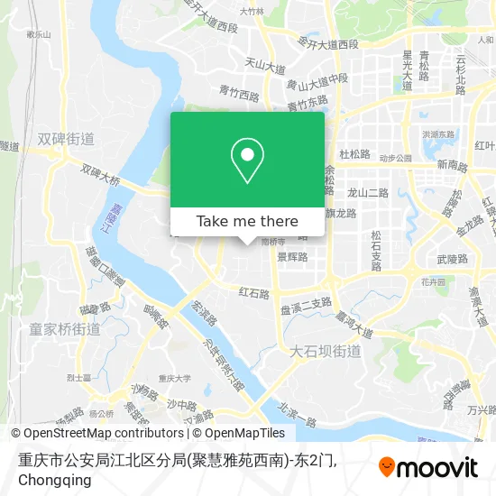 重庆市公安局江北区分局(聚慧雅苑西南)-东2门 map