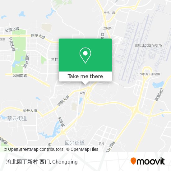 渝北园丁新村-西门 map