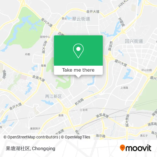果塘湖社区 map