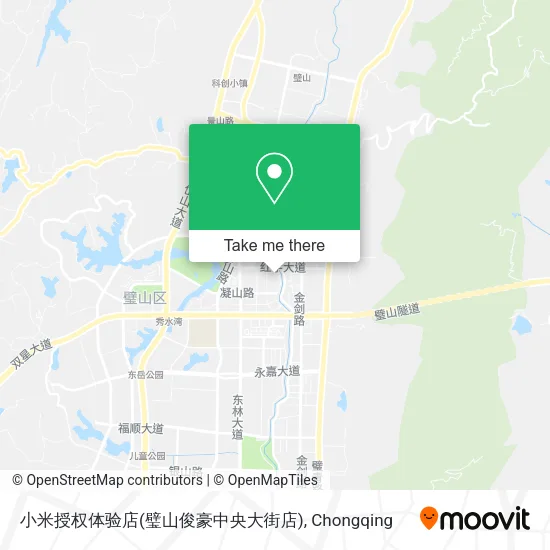 小米授权体验店(璧山俊豪中央大街店) map