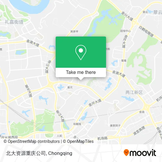 北大资源重庆公司 map