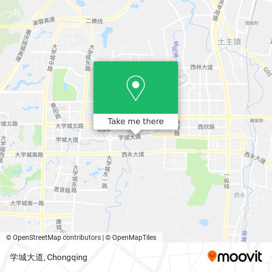 学城大道 map
