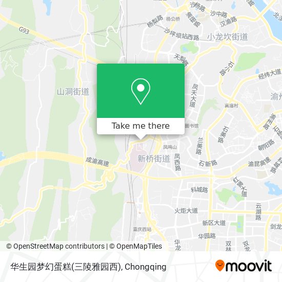 华生园梦幻蛋糕(三陵雅园西) map