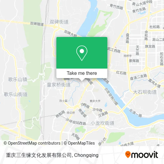 重庆三生缘文化发展有限公司 map