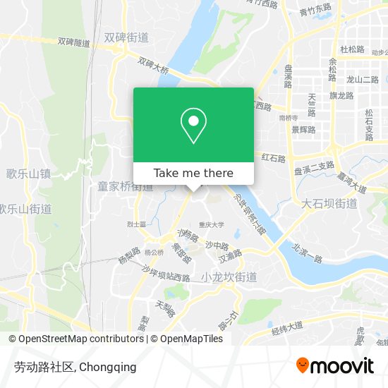 劳动路社区 map