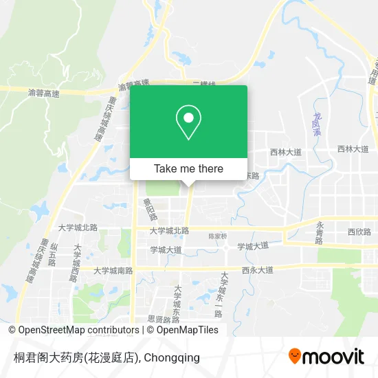 桐君阁大药房(花漫庭店) map