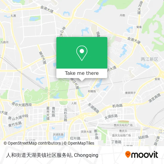 人和街道天湖美镇社区服务站 map
