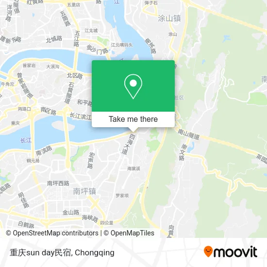 重庆sun day民宿 map
