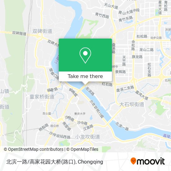 北滨一路/高家花园大桥(路口) map