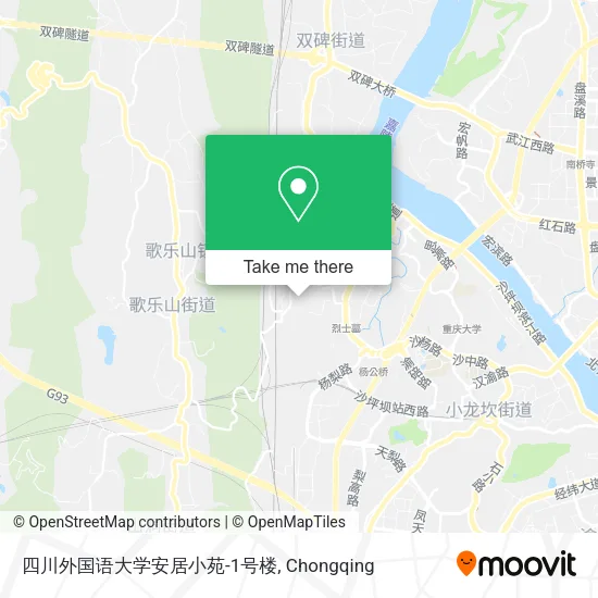四川外国语大学安居小苑-1号楼 map