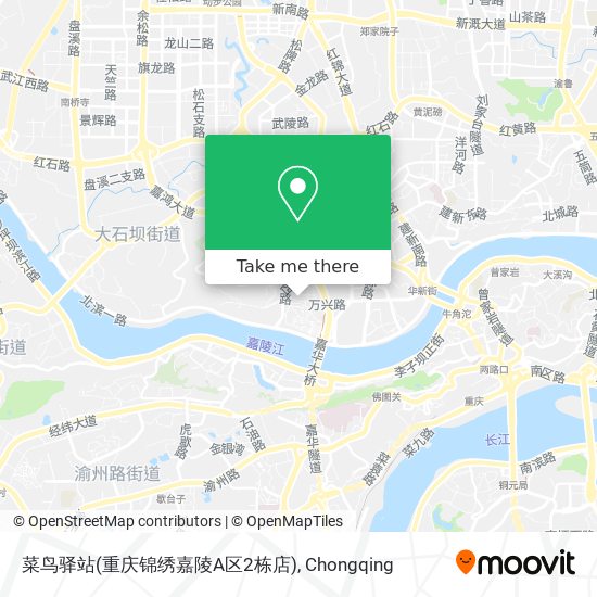 菜鸟驿站(重庆锦绣嘉陵A区2栋店) map