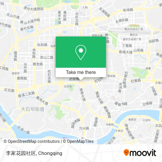 李家花园社区 map