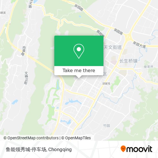 鲁能领秀城-停车场 map