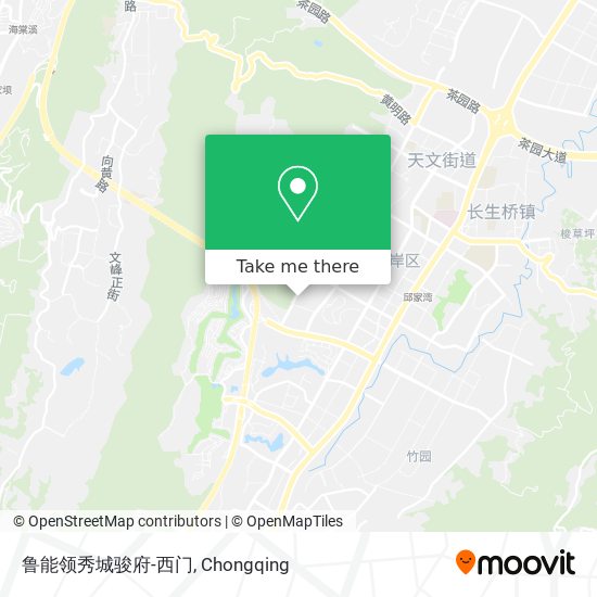 鲁能领秀城骏府-西门 map