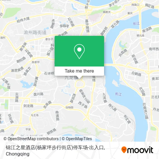 锦江之星酒店(杨家坪步行街店)停车场-出入口 map