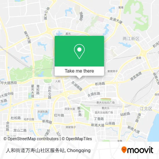 人和街道万寿山社区服务站 map