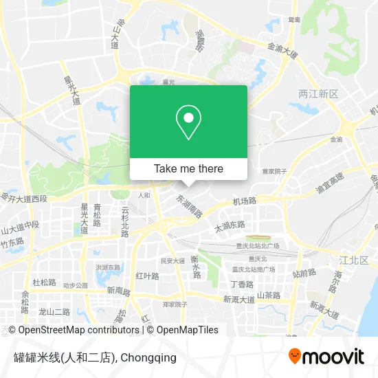 罐罐米线(人和二店) map
