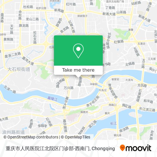 重庆市人民医院江北院区门诊部-西南门 map