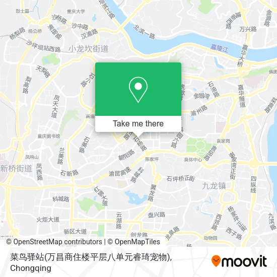 菜鸟驿站(万昌商住楼平层八单元睿琦宠物) map
