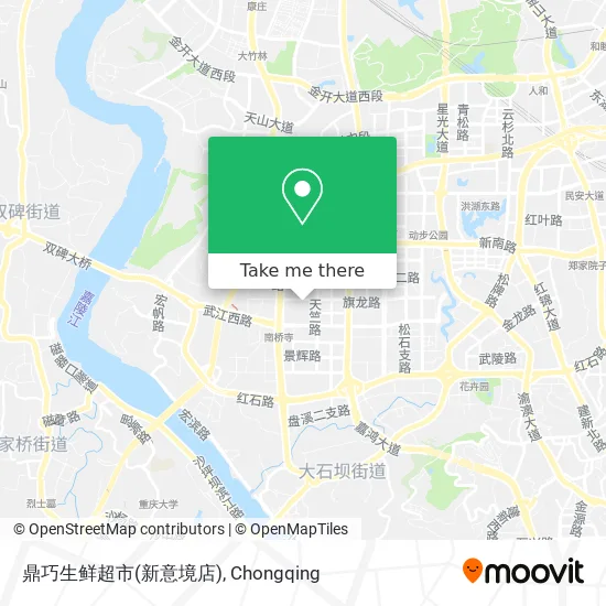 鼎巧生鲜超市(新意境店) map