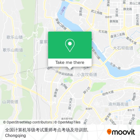 全国计算机等级考试重师考点考场及培训部 map