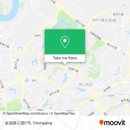 金渝路公园1号 map