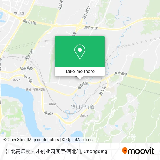 江北高层次人才创业园展厅-西北门 map