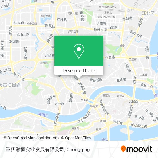 重庆融恒实业发展有限公司 map