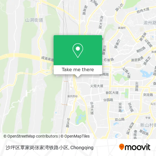 沙坪区覃家岗张家湾铁路小区 map