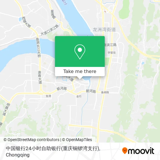 中国银行24小时自助银行(重庆铜锣湾支行) map