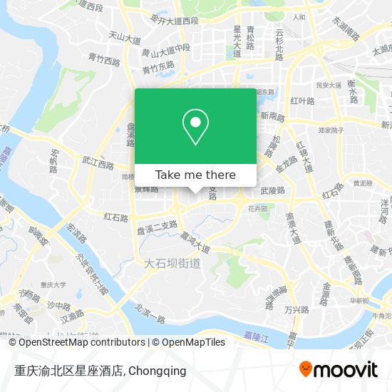 重庆渝北区星座酒店 map