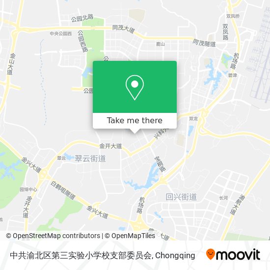 中共渝北区第三实验小学校支部委员会 map