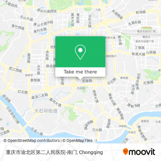 重庆市渝北区第二人民医院-南门 map