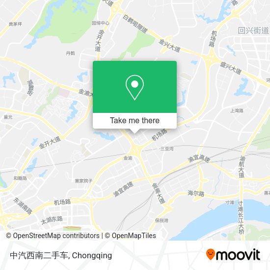 中汽西南二手车 map