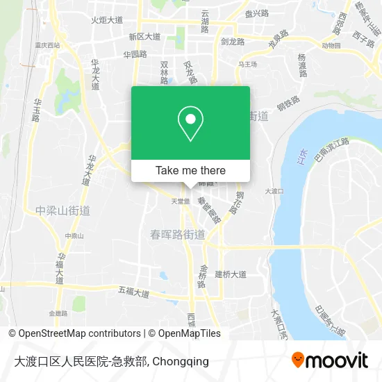 大渡口区人民医院-急救部 map