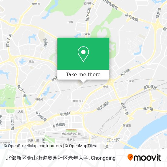 北部新区金山街道奥园社区老年大学 map