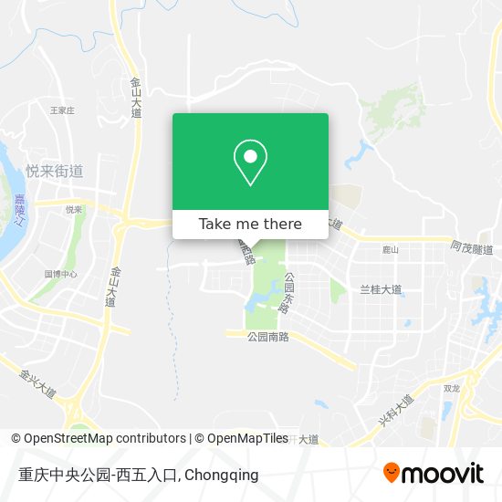 重庆中央公园-西五入口 map
