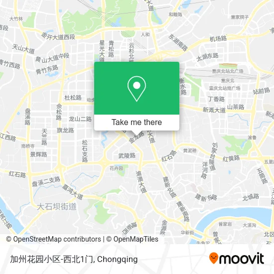 加州花园小区-西北1门 map